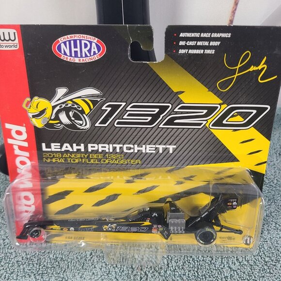 1/64 Auto World Leah Pritchett 2017‎ Papa Johns Top Fuel Dragster - Picture 1 of 10